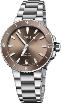 Buy this new Oris Aquis Date 36.5mm 01 733 7731 4156-07 8 18 05P ladies watch for the discount price of £1,572.00. UK Retailer.